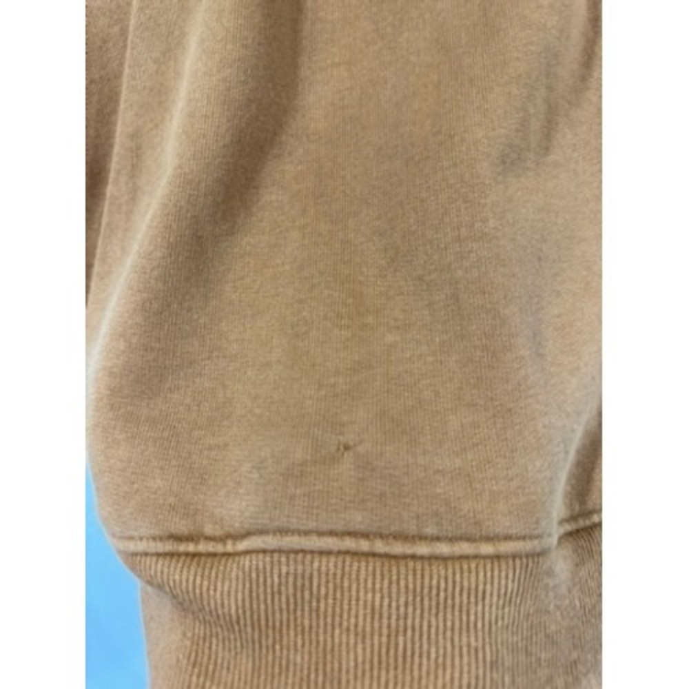 Nili Lotan Women Bentley Quarter Zip Cotton Sweatshirt Yellow XS - Picture 4 of 7